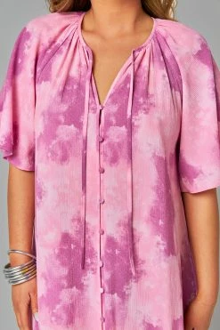 BuddyLove Tula Caftan Maxi Dress - Fluffy -US Skirt Sales Store CG4720TulaFluffyClosefront