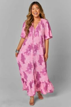 BuddyLove Tula Caftan Maxi Dress - Fluffy -US Skirt Sales Store CG4720TulaFluffyFront
