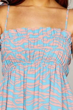 BuddyLove Lexi Tie Shoulder Midi Dress - Swell 14 BuddyLove Lexi Tie Shoulder Midi Dress - Swell -US Skirt Sales Store CG4722LexiSwellFrontDetail3