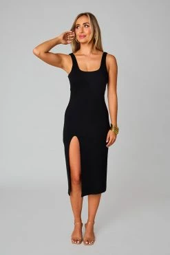 BuddyLove Hayes Midi Dress - Black -US Skirt Sales Store CG4749HayesBlackFront