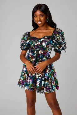 BuddyLove Colby Puff Sleeve Mini Dress - Jamboree -US Skirt Sales Store CG4799ColbyJamboreeFront
