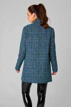 BuddyLove Carey Short Blazer Dress - Blue 18 BuddyLove Carey Short Blazer Dress - Blue -US Skirt Sales Store CG4813CareyBlueBack4