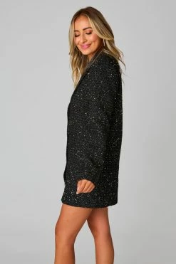 BuddyLove Carey Short Blazer Dress - Black -US Skirt Sales Store CG4817CareyBlackSide2