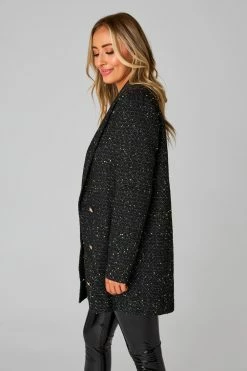 BuddyLove Carey Short Blazer Dress - Black -US Skirt Sales Store CG4817CareyBlackSide3