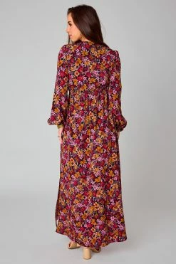 BuddyLove Desirae Long Sleeve Maxi Dress - Forbidden -US Skirt Sales Store CG4861DesiraeForbiddenBack