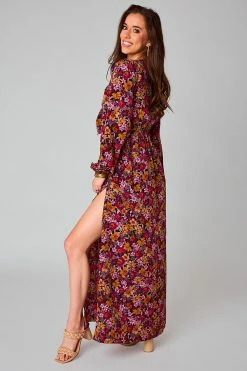 BuddyLove Desirae Long Sleeve Maxi Dress - Forbidden -US Skirt Sales Store CG4861DesiraeForbiddenSide