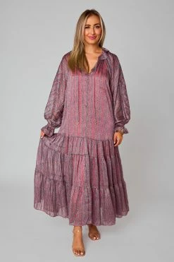 BuddyLove Greta Long Sleeve Maxi Dress - Forget Me Not -US Skirt Sales Store CG4864GretaForgetmeNotFull