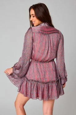 BuddyLove Grace Long Sleeve Short Dress - Forget Me Not -US Skirt Sales Store CG4865GraceForgetMeNotBack2