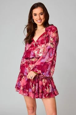 BuddyLove Zozo Elastic Waist Mini Dress - Ginger -US Skirt Sales Store CG4868ZozoGingerFront2