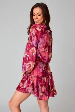 BuddyLove Zozo Elastic Waist Mini Dress - Ginger -US Skirt Sales Store CG4868ZozoGingerSide2