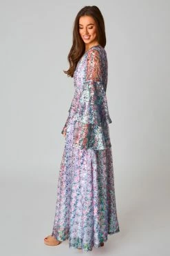 BuddyLove Colette Long Sleeve Maxi Dress - Flash -US Skirt Sales Store CG4887ColetteFlashSide2