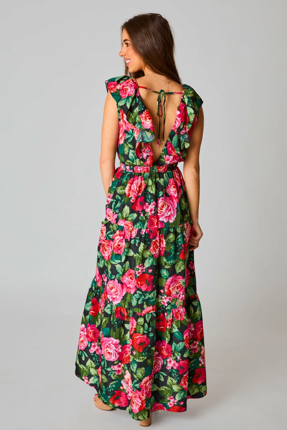 BuddyLove Crawford Ruffle Sleeve Maxi Dress - Rosa 7 BuddyLove Crawford Ruffle Sleeve Maxi Dress - Rosa - Image 5