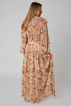 BuddyLove Pia Long Sleeve Maxi Dress - Vintage -US Skirt Sales Store CG4933PiaVintageBack