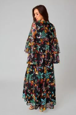 BuddyLove Colette Long Sleeve Maxi Dress - Dusk 12 BuddyLove Colette Long Sleeve Maxi Dress - Dusk -US Skirt Sales Store CG4936ColetteDuskBack