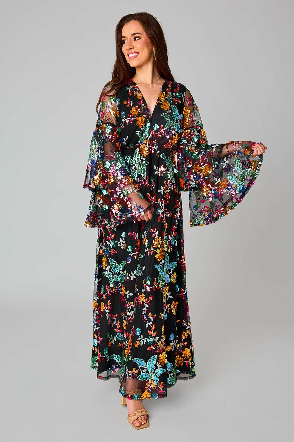 BuddyLove Colette Long Sleeve Maxi Dress - Dusk 5 BuddyLove Colette Long Sleeve Maxi Dress - Dusk - Image 3