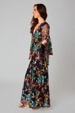 BuddyLove Colette Long Sleeve Maxi Dress - Dusk 11 BuddyLove Colette Long Sleeve Maxi Dress - Dusk -US Skirt Sales Store CG4936ColetteDuskSide4
