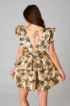 BuddyLove Hudson Elastic Waist Mini Dress - Pearl -US Skirt Sales Store CG4939HudsonPearlBack