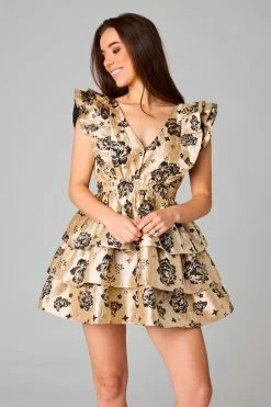 BuddyLove Hudson Elastic Waist Mini Dress - Pearl -US Skirt Sales Store CG4939HudsonPearlFront