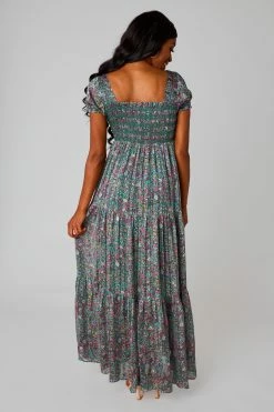 BuddyLove Hattie Smocked Maxi Dress - Sycamore -US Skirt Sales Store CG4953HattieSycamoreBack