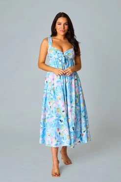 BuddyLove Kenny Smocked Back Maxi Dress - Pastel Dream -US Skirt Sales Store CG5002KennyPastelDreamsFull1