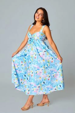 BuddyLove Kenny Smocked Back Maxi Dress - Pastel Dream -US Skirt Sales Store CG5002KennyPastelDreamsFull5