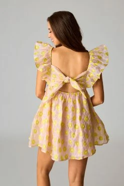 BuddyLove Penny Ruffle Sleeve Short Dress - Sunday Afternoon -US Skirt Sales Store CG5015PennySundayAfternoonBack