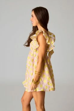BuddyLove Penny Ruffle Sleeve Short Dress - Sunday Afternoon -US Skirt Sales Store CG5015PennySundayAfternoonSide