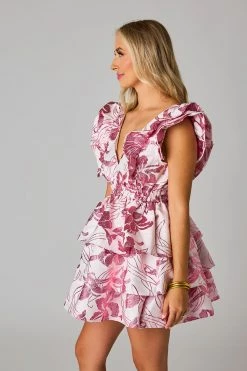 BuddyLove Hudson Elastic Waist Mini Dress - Rose 11 BuddyLove Hudson Elastic Waist Mini Dress - Rose -US Skirt Sales Store CG5040HudsonRoseSide