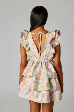 BuddyLove Hudson Elastic Waist Mini Dress - Chasing Rainbows 10 BuddyLove Hudson Elastic Waist Mini Dress - Chasing Rainbows -US Skirt Sales Store CG5042HudsonChasingRainbowsBack