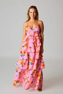 BuddyLove Callie Tiered Maxi Dress - Sunflower -US Skirt Sales Store CG5048CallieSunflowerFull5