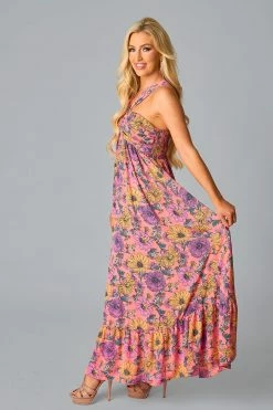 BuddyLove Charlotte Halter Maxi Dress - Nectar -US Skirt Sales Store CG5052CharlotteNectarSide