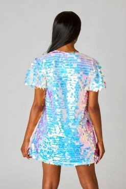BuddyLove Taya Sequin Short Dress - Rebel -US Skirt Sales Store CG5074TayaRebelBack