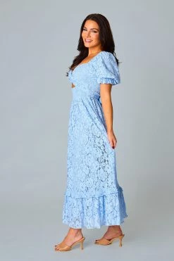 BuddyLove Ross Cut Out Lace Midi Dress - Starlight -US Skirt Sales Store CG5088RossStarlightSide1