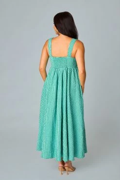 BuddyLove Kenny Smocked Back Maxi Dress - St. Patty -US Skirt Sales Store CG5151KennyStPattyBack