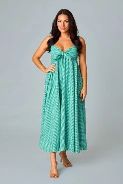 BuddyLove Kenny Smocked Back Maxi Dress - St. Patty -US Skirt Sales Store CG5151KennyStPattyFull2