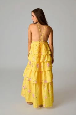 BuddyLove Callie Tiered Maxi Dress - Songbird -US Skirt Sales Store CG5183CallieSongBirdBack