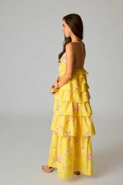BuddyLove Callie Tiered Maxi Dress - Songbird -US Skirt Sales Store CG5183CallieSongBirdSide2