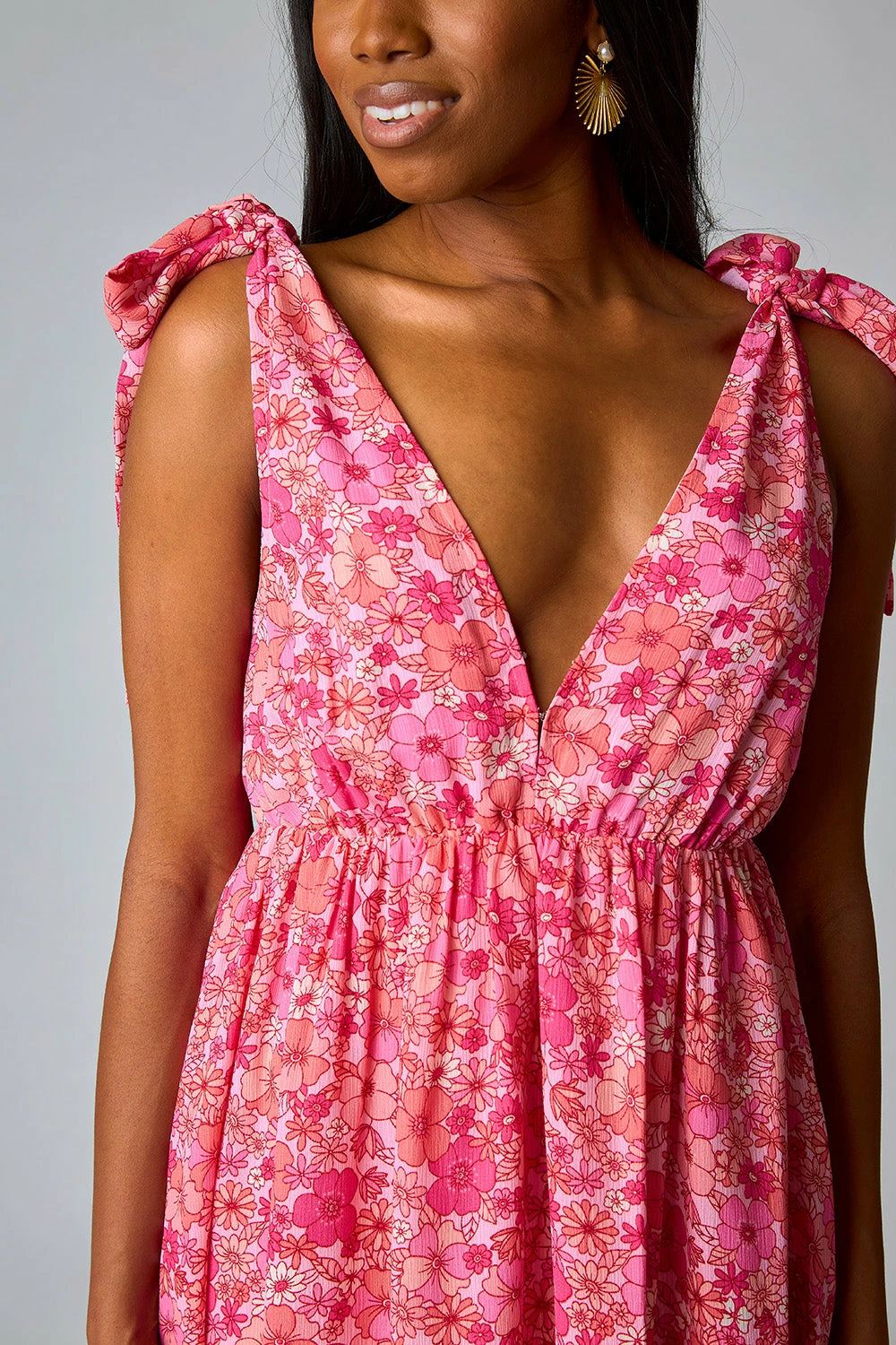 BuddyLove Meme Tie-Shoulder Maxi Dress - Hawaiian Sun 8 BuddyLove Meme Tie-Shoulder Maxi Dress - Hawaiian Sun - Image 6