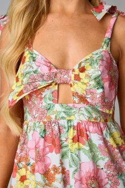 BuddyLove Hamptons Tie-Shoulder Maxi Dress - Whimsy -US Skirt Sales Store CG5202HamptonsWhimsyClose