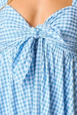 BuddyLove Kenny Smocked Back Maxi Dress - Blue Moon 15 BuddyLove Kenny Smocked Back Maxi Dress - Blue Moon -US Skirt Sales Store CG5221KennyBlueMoonNeckline