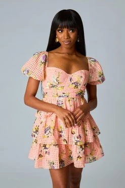 BuddyLove Conner Short Lace Dress - Irish Rose -US Skirt Sales Store CG5233ConnerIrishRoseFull4