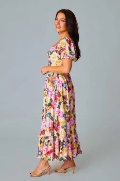 BuddyLove Ross Cut Out Lace Midi Dress - Monet 11 BuddyLove Ross Cut Out Lace Midi Dress - Monet -US Skirt Sales Store CG5277RossMonetSide