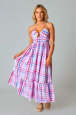 BuddyLove Gerty Halter Top Midi Dress - Catalina -US Skirt Sales Store CG5332GertyCatalinaFull