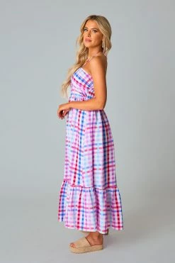 BuddyLove Gerty Halter Top Midi Dress - Catalina -US Skirt Sales Store CG5332GertyCatalinaSide2