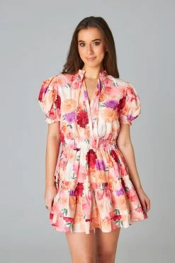 BuddyLove Clementine Elastic Waist Mini Dress - Mad Hat -US Skirt Sales Store CG5426ClementineMadHatFull4