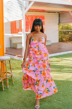 BuddyLove Callie Tiered Maxi Dress - Sunflower