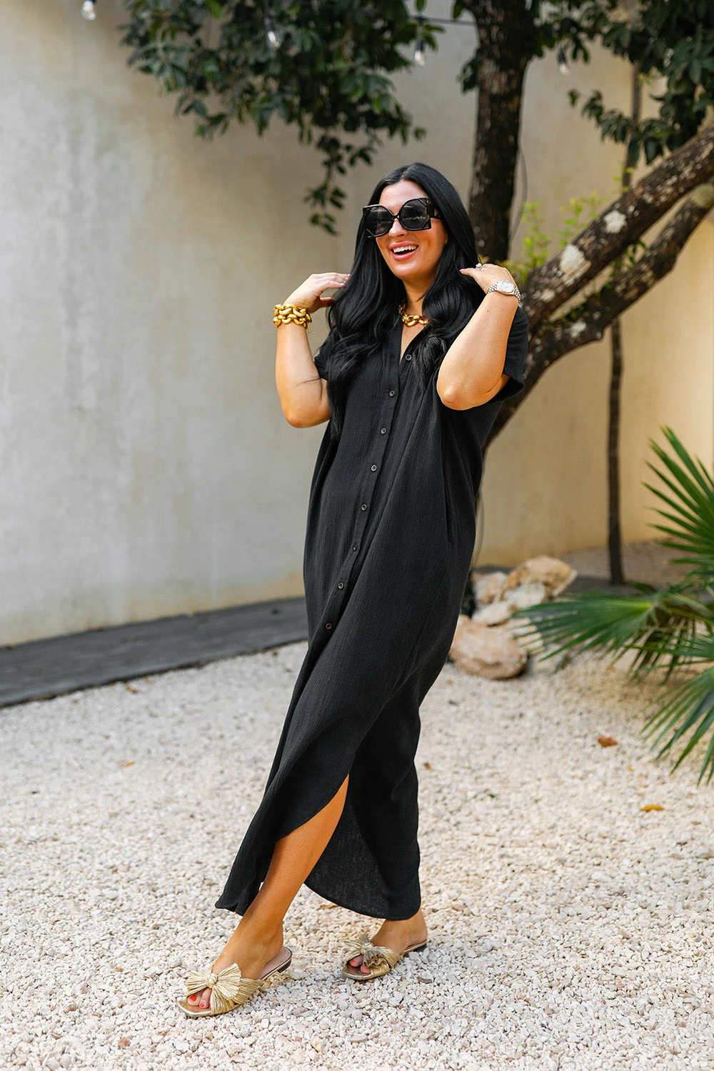 BuddyLove Carmen Cover Up Maxi Dress - Black 4 BuddyLove Carmen Cover Up Maxi Dress - Black - Image 2
