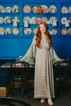 BuddyLove Colette Long Sleeve Maxi Dress - Boca