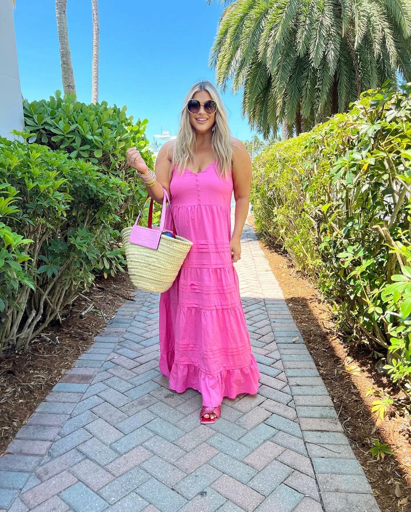 BuddyLove Jaxon Tiered Maxi Dress - Pink 9 BuddyLove Jaxon Tiered Maxi Dress - Pink - Image 7