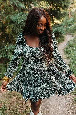 BuddyLove Doris Tiered Mini Dress - Domino